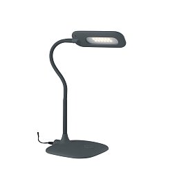 Obrázek pro produkt Stolní lampa LAMPADA DA LETTURA LED DARWIN šedá, rameno nastavitelné 4,8 W 700 lm 4000 K stmívatelné 16x53,5 cm - FANEUROPE