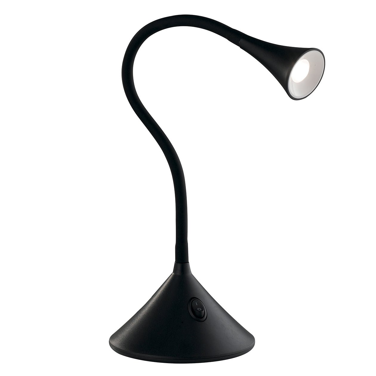 FAN LEDT-NEWTON-BLACK Stolní lampa LAMPADA DA LETTURA LED NEWTON černá 3,2 W 300 lm 4000 K 13x51 cm - FANEUROPE