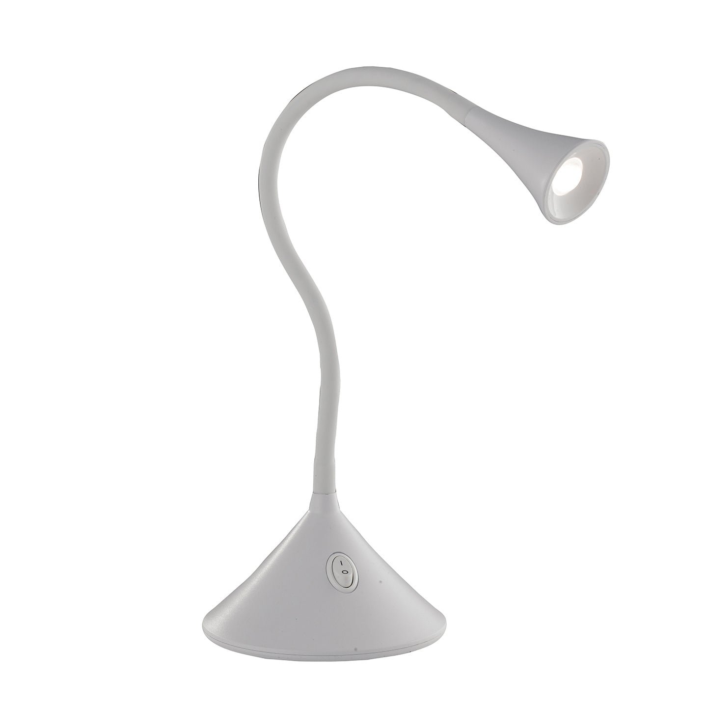 FAN LEDT-NEWTON-WHITE Stolní lampa LAMPADA DA LETTURA LED NEWTON bílá 3,2 W 300 lm 4000 K 13x51 cm - FANEUROPE