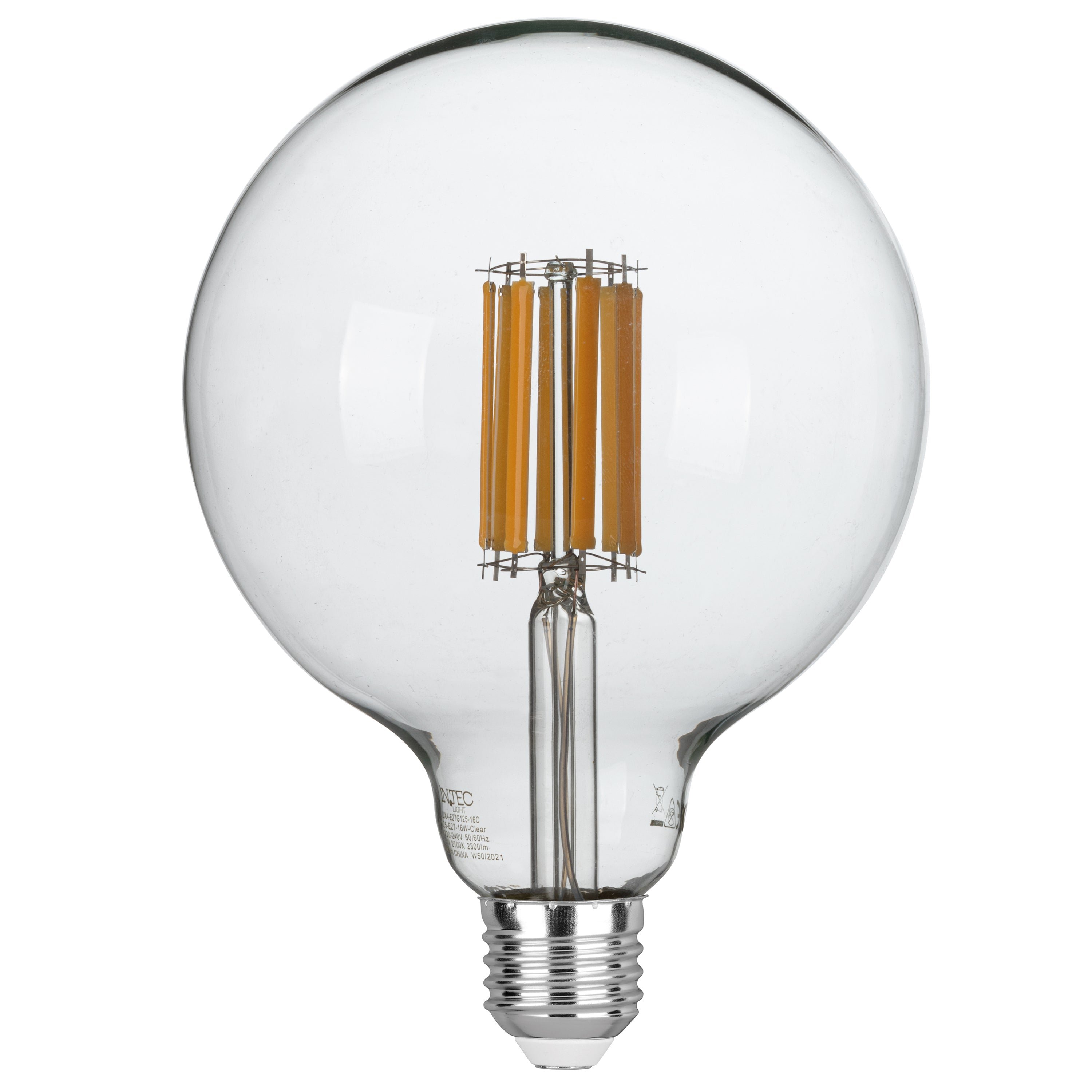 FAN LUXA-E27G125-16M Žárovka LED LUXA, E27 16W 1055lm 4000K 175 mm - FANEUROPE