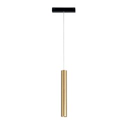 Obrázek pro produkt Závěsné svítidlo systému 48 V Davinci Tubo, zlaté, LED, 3 W, 300 lm, 3000 K, 3,5 x 132,8 cm - FANEUROPE