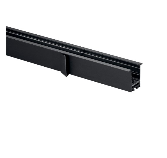 FAN DAVINCI-INC-2M Systém 48 V - zapuštěná lišta Davinci A, černá, 200 x 4,2 x 3,9 cm - FANEUROPE