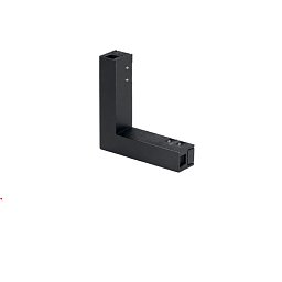 Obrázek pro produkt Příslušenství - úhlová spojka Davinci, černá, pro lištu Davinci, 10,1 x 10,1 x 2,2 cm - FANEUROPE