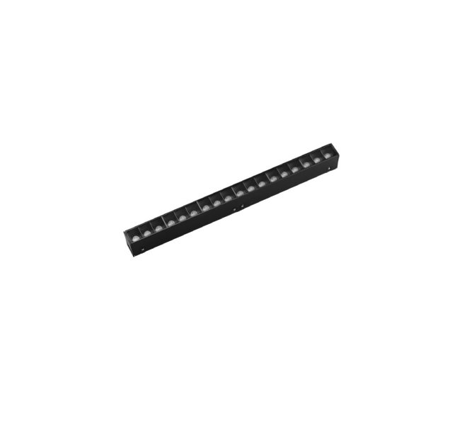 FAN DAVINCI-LINE30C-UGR Svítidlo pro systém 48 V - lineární svítidlo Davinci, černé, LED UGR, 10 W, 1200 lm, 3000 K, 30,2 x 3,3 x 2,2 cm - FANEUROPE