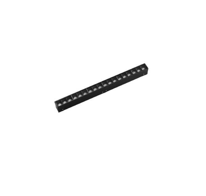 FAN DAVINCI-LINE30M Svítidlo pro systém 48 V - lineární svítidlo Davinci, černé, LED, 10 W, 1150 lm, 4000 K, 30,4 x 2,8 x 2,2 cm - FANEUROPE