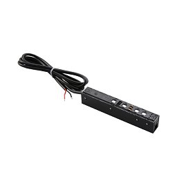 Obrázek pro produkt Příslušenství - elektrická připojka Davinci, černá, pro lištu Davinci, 15,3 x 2,8 x 2,2 cm - FANEUROPE