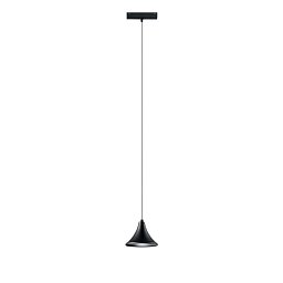 Obrázek pro produkt Závěsné svítidlo systému 48 V - Davinci Cymbal, černé, LED, 8 W, 780 lm, 3000 K, 15 x 150cm - FANEUROPE