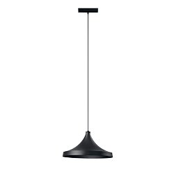 Obrázek pro produkt Závěsné svítidlo systému 48 V - Davinci Cymbal, černé, LED, 18 W, 1855 lm, 4000 K, 38 x 150cm - FANEUROPE
