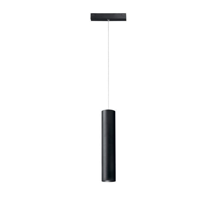 FAN DAVINCI-S60C Závěsné svítidlo systému 48 V - Davinci Tubo, černé, LED, 5 W, 500 lm, 3000 K, 6 x 132,82 cm - FANEUROPE