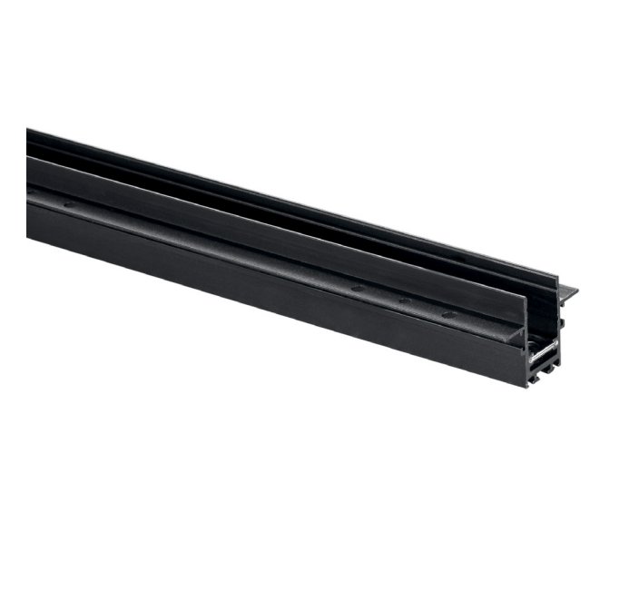 FAN DAVINCI-TL-2M Systém 48 V - zapuštěná lišta Davinci Filo, černá, 200 x 4,2 x 2,6 cm - FANEUROPE