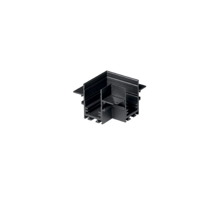 FAN DAVINCI-TL-L Příslušenství - úhlová spojka Davinci, černá, pro zapuštěnou lištu Davinci Filo, 6 x 6 x 2,6 cm - FANEUROPE
