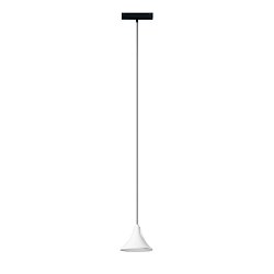 Obrázek pro produkt Závěsné svítidlo systému 48 V - Davinci Cymbal, bílé, LED, 8 W, 780 lm, 3000 K, 15 x 150 cm - FANEUROPE