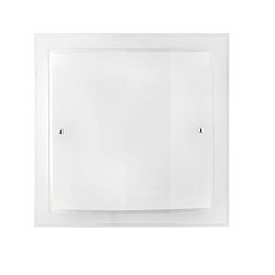 Obrázek pro produkt Stropní svítidlo - rovné/zakřivené, bílé, 2 x E27, 40 x 11,3 x 40 cm - FANEUROPE
