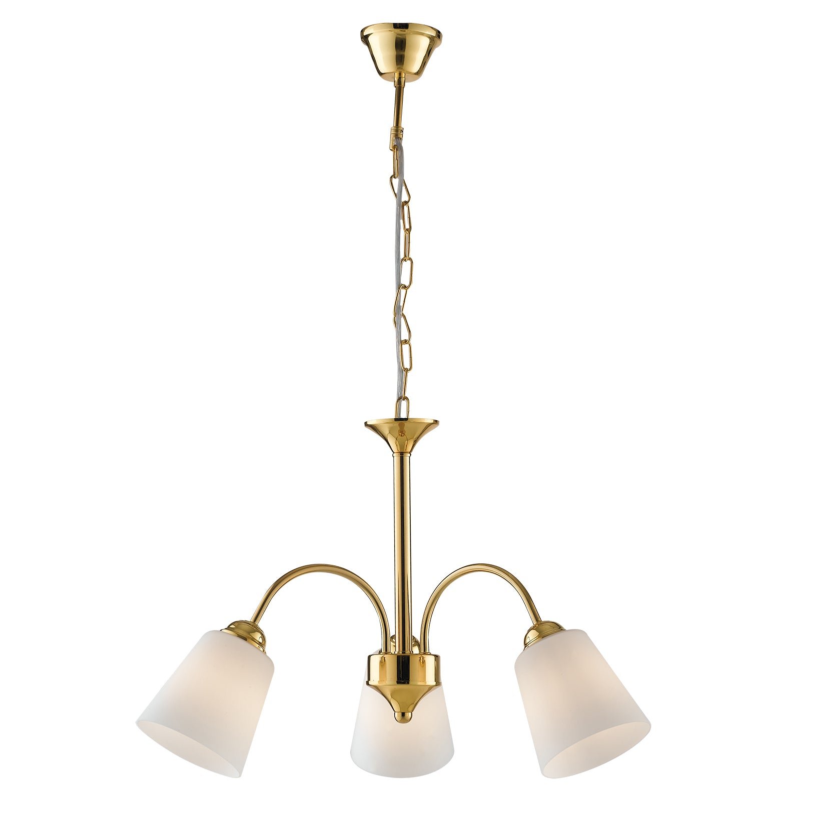 FAN I-1162/3 ORO Závěsné svítidlo 1162, zlaté, 3 x E14, 55,5 x 87 cm - FANEUROPE