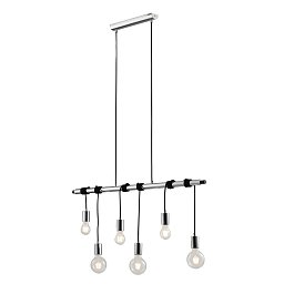 Obrázek pro produkt Závěsné svítidlo Admiral, chrom, 6 x E27, 100 x 135 cm - FANEUROPE