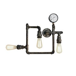 Obrázek pro produkt Stropní svítidlo Amarcord, rezavé, 3 x E27, 48 x 9,5 x 44 cm - FANEUROPE
