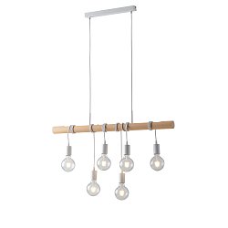 Obrázek pro produkt Závěsné svítidlo Arizona, bílé, 6 x E27, 90 x 120 cm - FANEUROPE