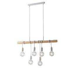 Obrázek pro produkt Závěsné svítidlo Arizona, bílé, 6 x E27, 90 x 120 cm - FANEUROPE