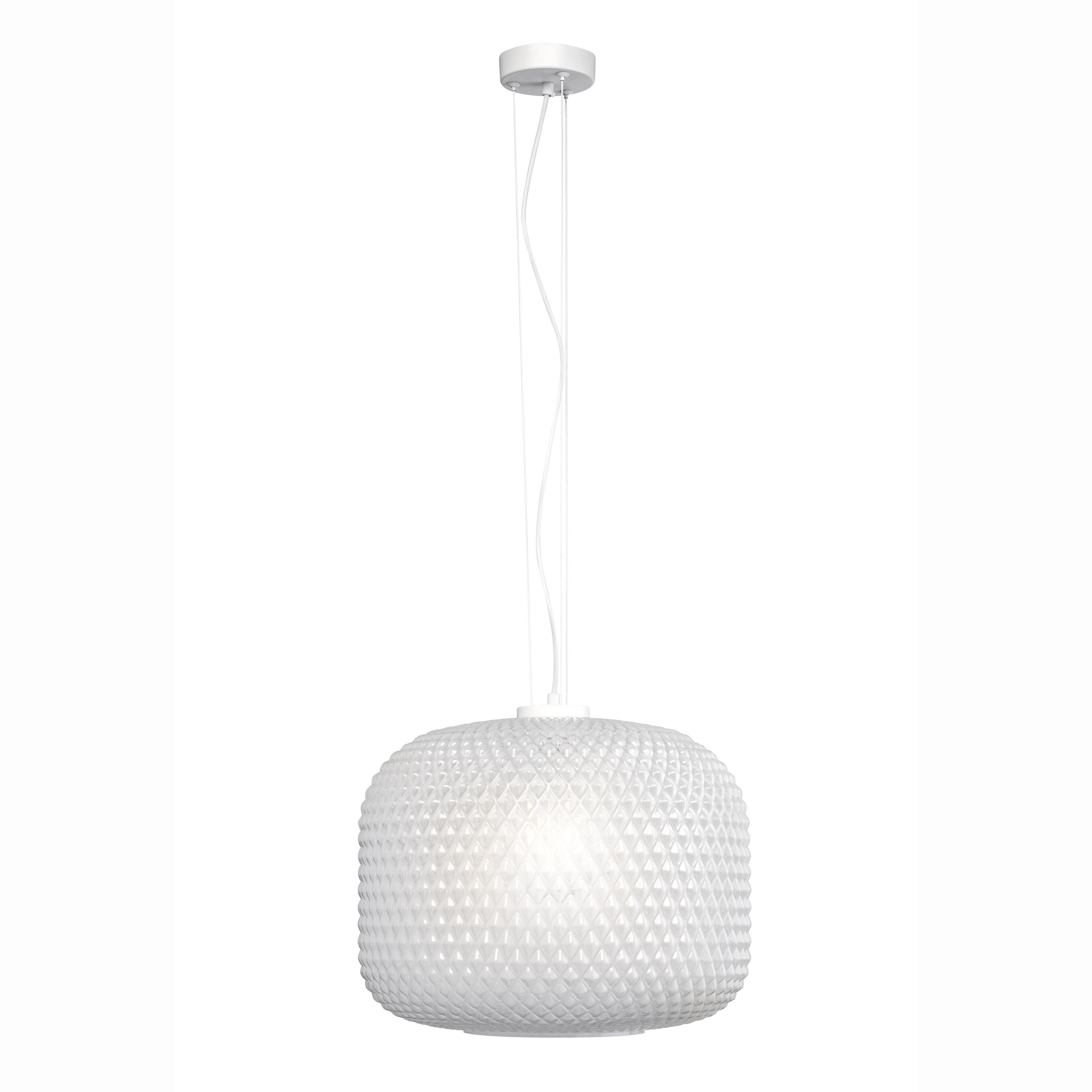 FAN I-ASHFORD-S40 BCO Závěsné svítidlo Ashford Sferica, bílé, 1 x E27, 40 x 150 cm - FANEUROPE