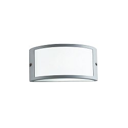 Obrázek pro produkt Venkovní nástěnné svítidlo Austin, stříbrné, 1 x E27, IP54, 25 x 13 x 12 cm - FANEUROPE