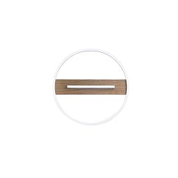 Obrázek pro produkt Stropní LED svítidlo Azimuth, černé/dřevo, 26 W, 3290 lm, CCT, 39,5 x 6,3 cm - FANEUROPE