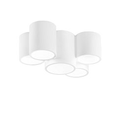 Obrázek pro produkt Stropní svítidlo Banjie Tubolare, bílé, 5 x GU10, 29,6 x 20 x 14 cm - FANEUROPE