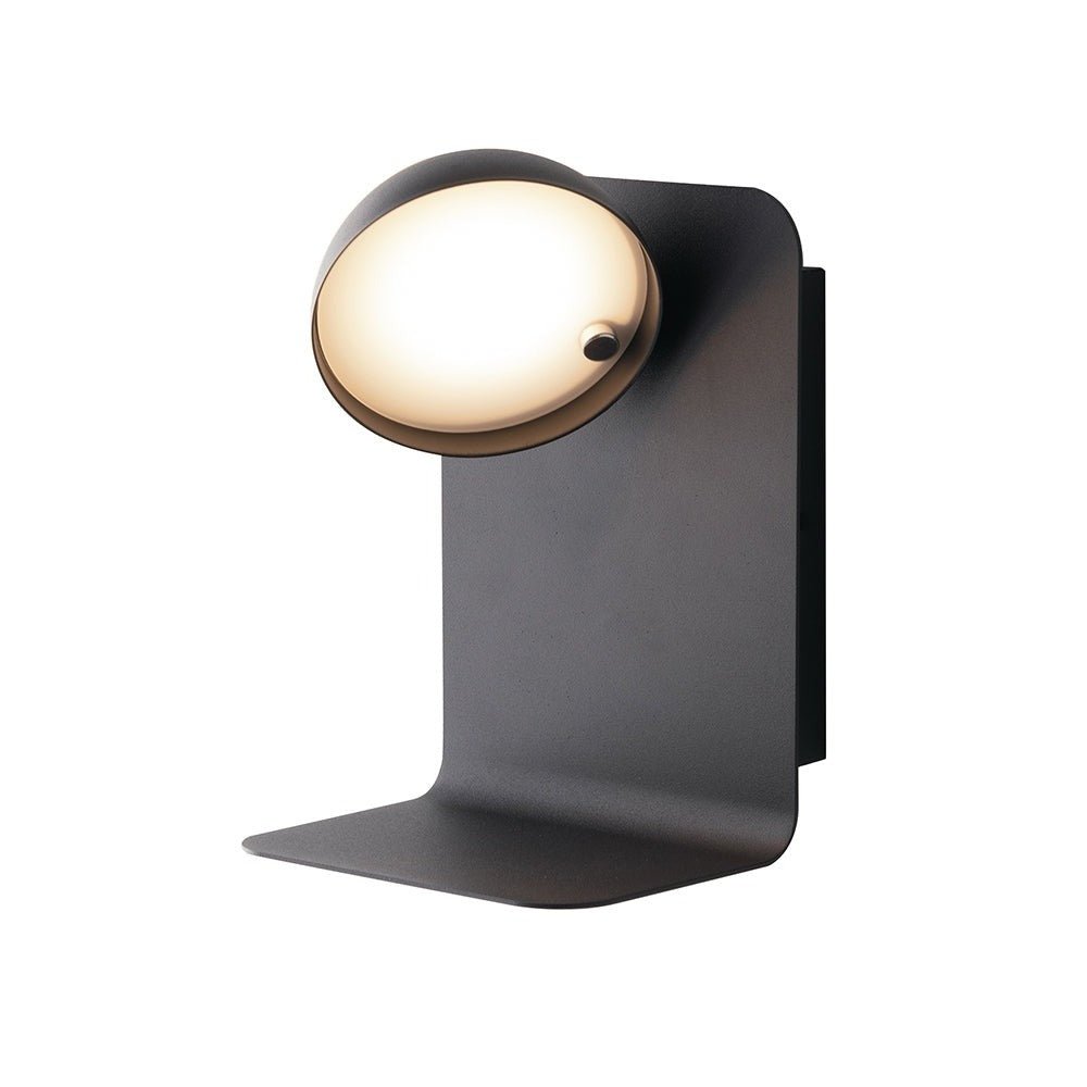 FAN I-BOING-AP NER Nástěnné svítidlo LED Boing, nastavitelné, černé, s USB 2 A, 5 W, 500 lm, 4000 K, 14 x 13 x 19 cm - FANEUROPE