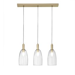 Obrázek pro produkt Závěsné svítidlo Brandy, zlaté, 3xE14, 72 x 14 x 150 cm - FANEUROPE
