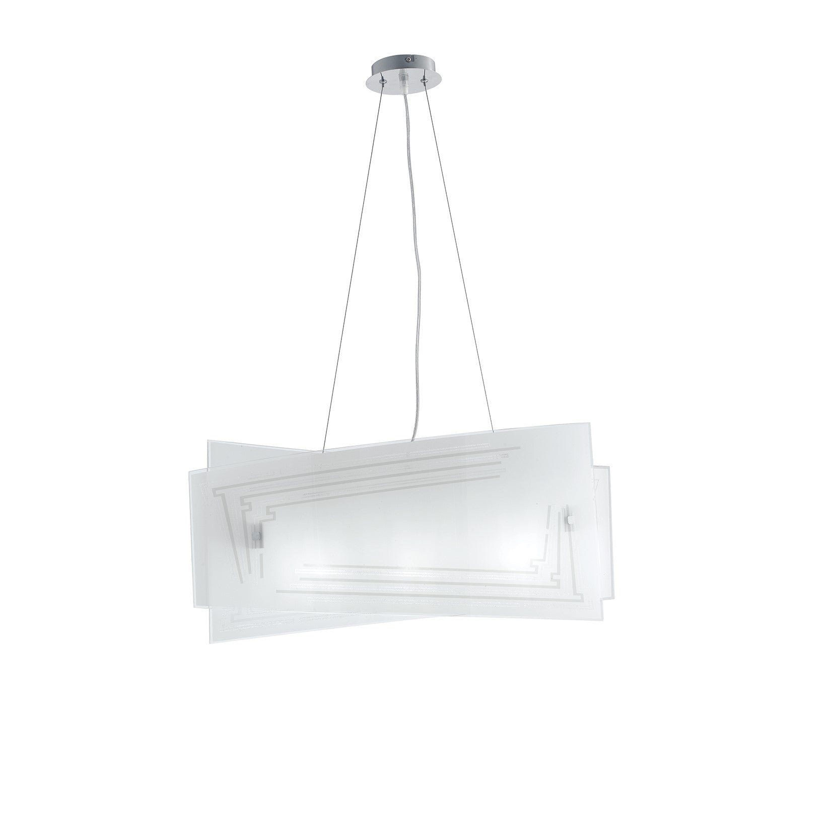 FAN I-CONCEPT/S60 Závěsné svítidlo Concept, bílé, 4 x E27, 60 x 20 x 130 cm - FANEUROPE