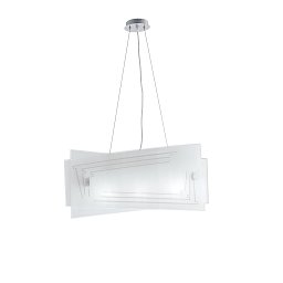 Obrázek pro produkt Závěsné svítidlo Concept, bílé, 4 x E27, 60 x 20 x 130 cm - FANEUROPE