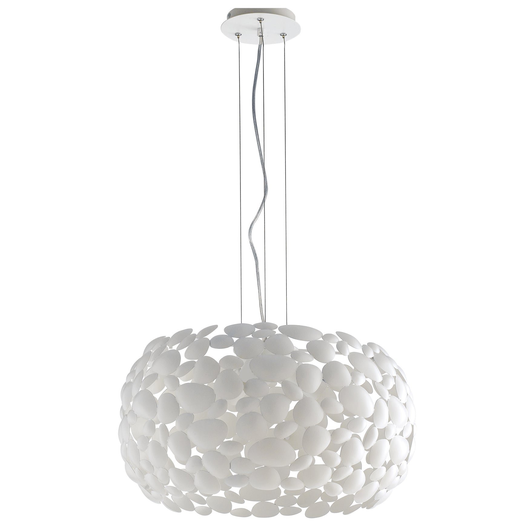 FAN I-DIONISO-S48-BCO Závěsné svítidlo Dioniso, bílé, 3 x E27, 48 x 147 cm - FANEUROPE