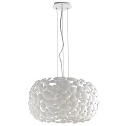 Obrázek pro produkt Závěsné svítidlo Dioniso, bílé, 3 x E27, 48 x 147 cm - FANEUROPE