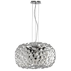 Obrázek pro produkt Závěsné svítidlo Dioniso, chrom, 3 x E27,48 x 147 cm - FANEUROPE