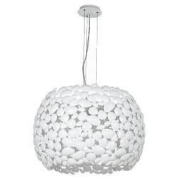 Obrázek pro produkt Závěsné svítidlo Dioniso, bílé, 5 x E27, 65 x 147 cm - FANEUROPE