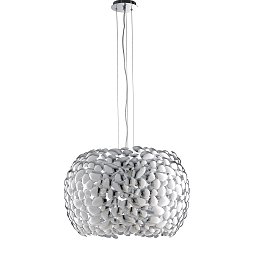 Obrázek pro produkt Závěsné svítidlo Dioniso, chrom, 5 x E27, 65 x 147 cm - FANEUROPE