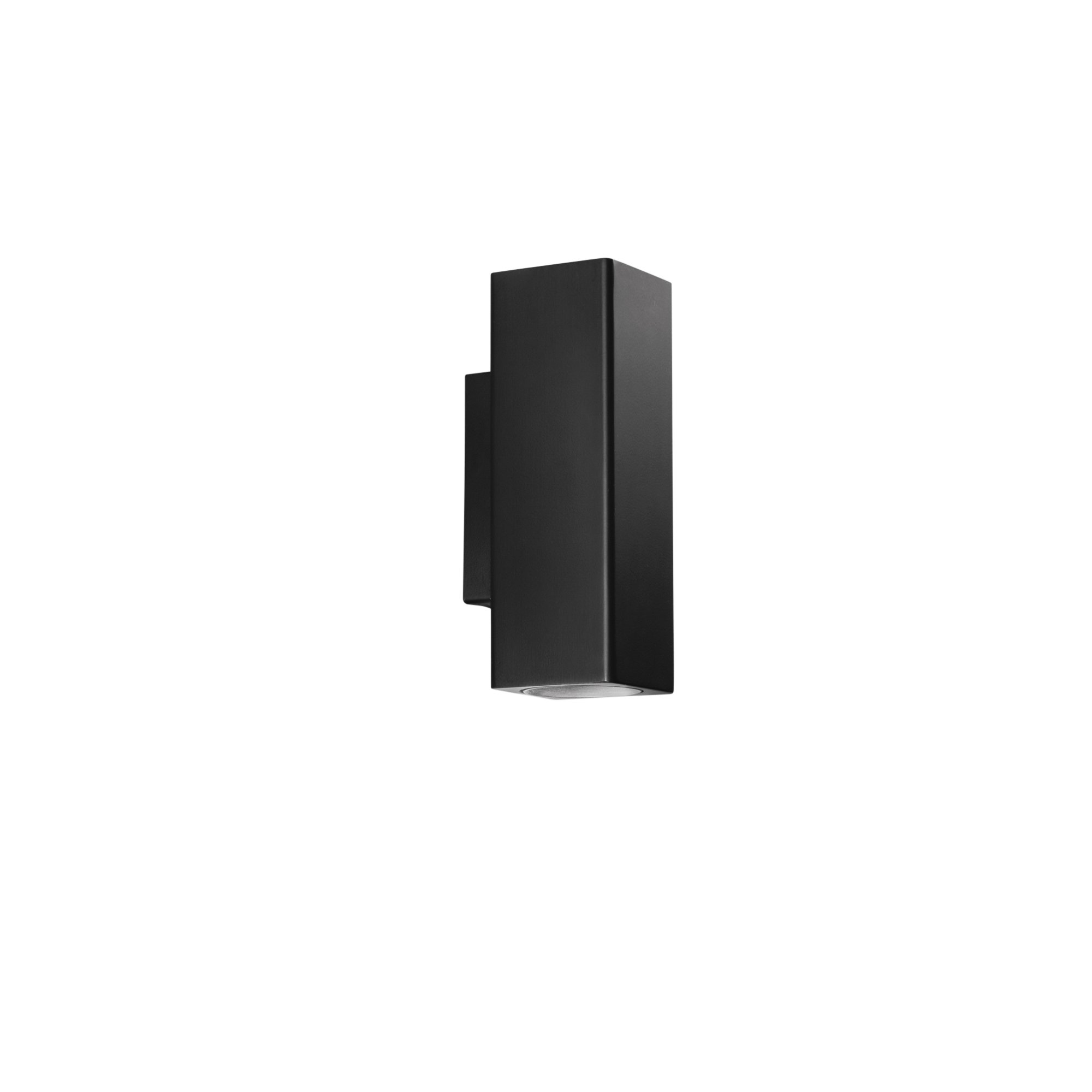 FAN I-DUDUK-Q50-NER Nástěnné svítidlo Duduk hranaté, černé, 2 x GU10 Mini, 7 x 5 x 18 cm - FANEUROPE (obrázek 3)