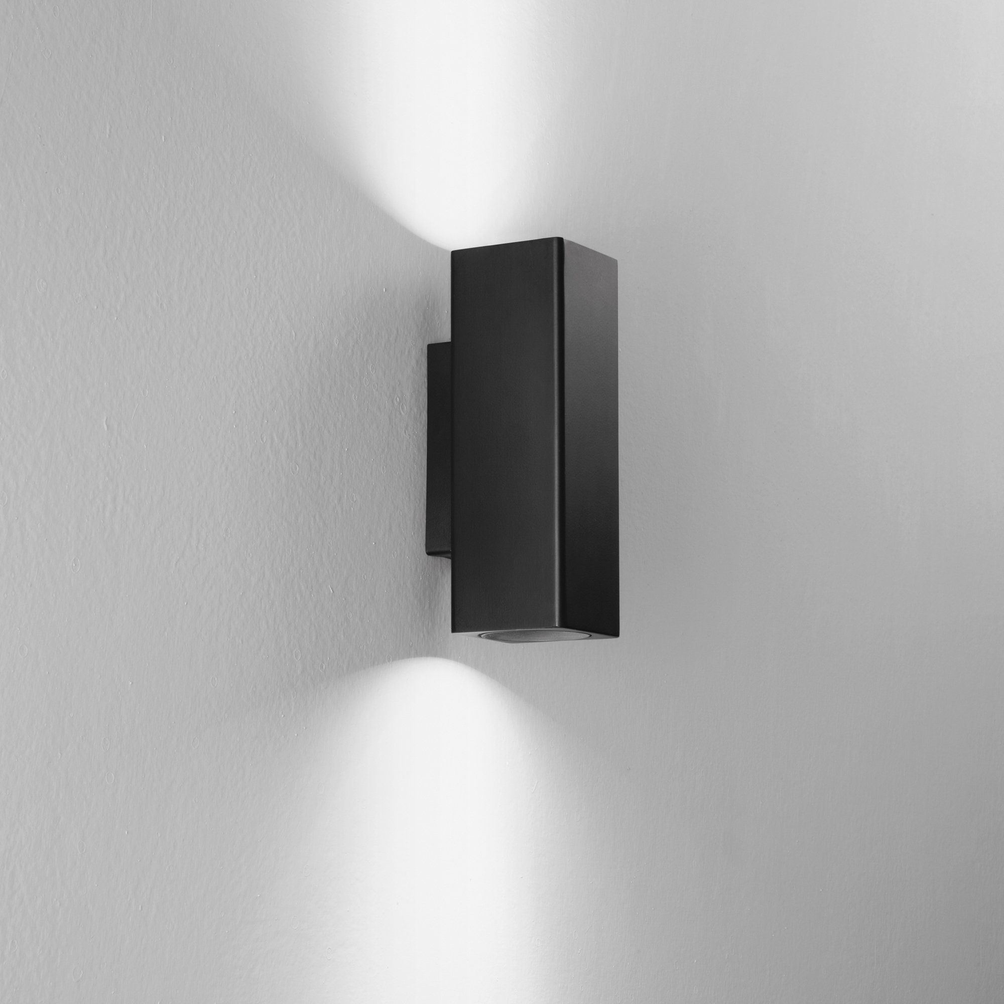 FAN I-DUDUK-Q50-NER Nástěnné svítidlo Duduk hranaté, černé, 2 x GU10 Mini, 7 x 5 x 18 cm - FANEUROPE (obrázek 4)