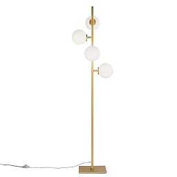 Obrázek pro produkt Stojací lampa Piantana Enoire, zlatá, 4 x E14, 149,8 x 37,5 x 25 cm - FANEUROPE