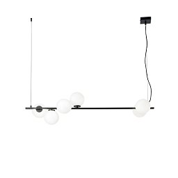 Obrázek pro produkt Závěsné svítidlo Enoire, černé, 6 x E14, 120 x 150 cm - FANEUROPE