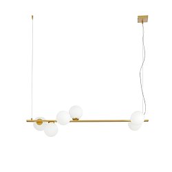 Obrázek pro produkt Závěsné svítidlo Enoire, zlaté, 6 x E14, 120 x 150 cm - FANEUROPE