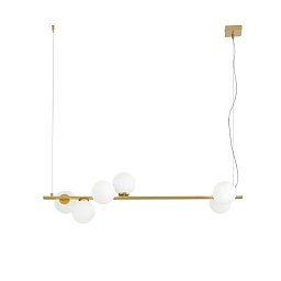 Obrázek pro produkt Závěsné svítidlo Enoire, zlaté, 6 x E14, 120 x 150 cm - FANEUROPE