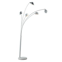 Obrázek pro produkt Stojací lampa Piantana Eracle, bílá, 5 x E14, 108 x 35 x 219 cm - FANEUROPE