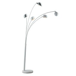 Obrázek pro produkt Stojací lampa Piantana Eracle, bílá, 5 x E14, 108 x 35 x 219 cm - FANEUROPE