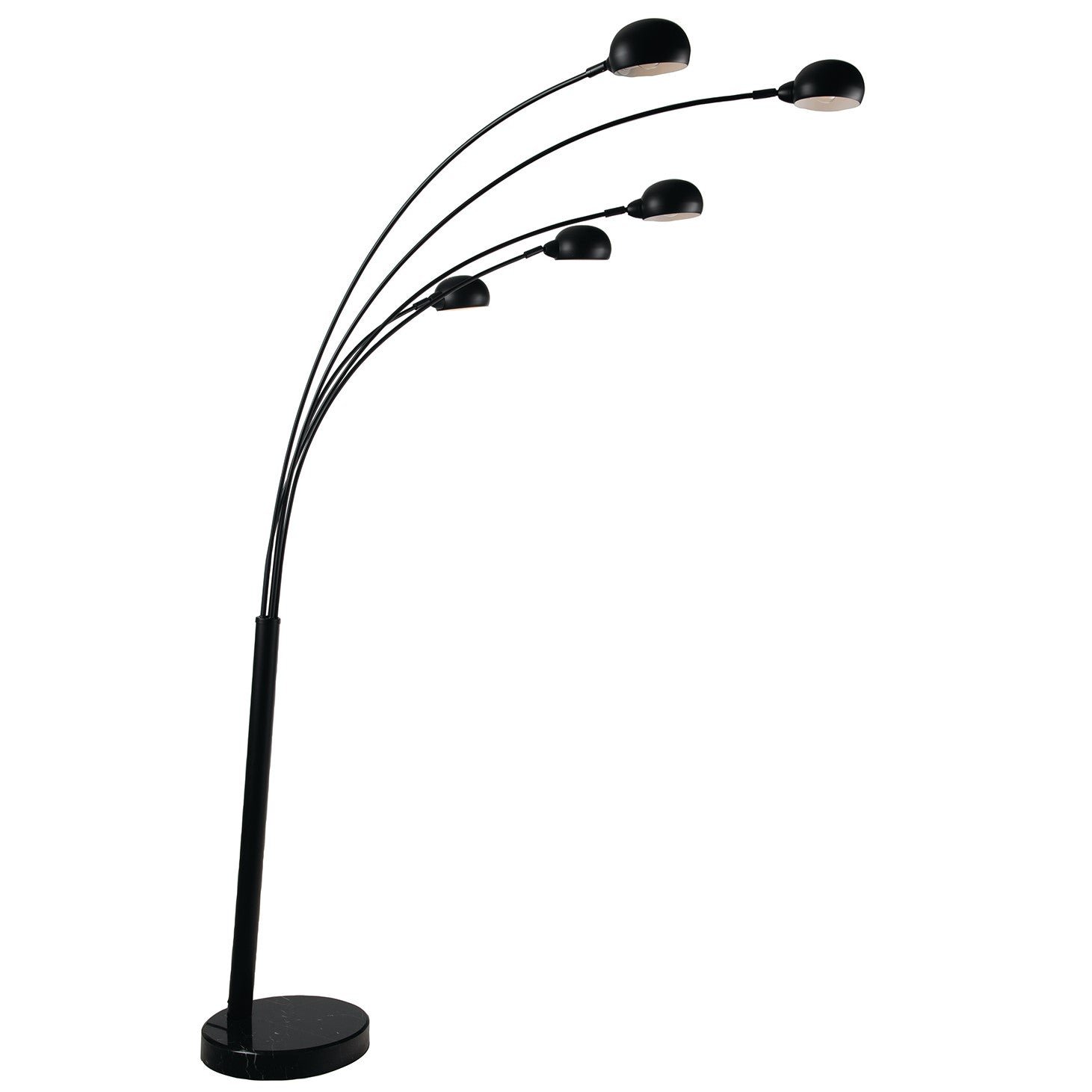 FAN I-ERACLE-PT NERO Stojací lampa Piantana Eracle, černá, 5 x E14, 108 x 35 x 219 cm - FANEUROPE