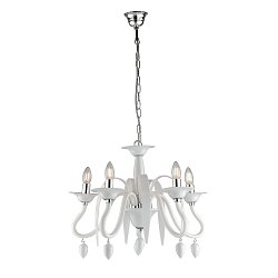 Obrázek pro produkt Závěsné svítidlo Estefan, bílé, 5 x E14, 53 x 180 cm - FANEUROPE