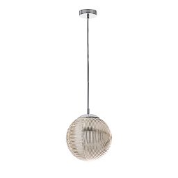 Obrázek pro produkt Závěsné svítidlo Greenwich Sfera, chromové/kouřové, 1 x E27, 25 x 166 cm - FANEUROPE