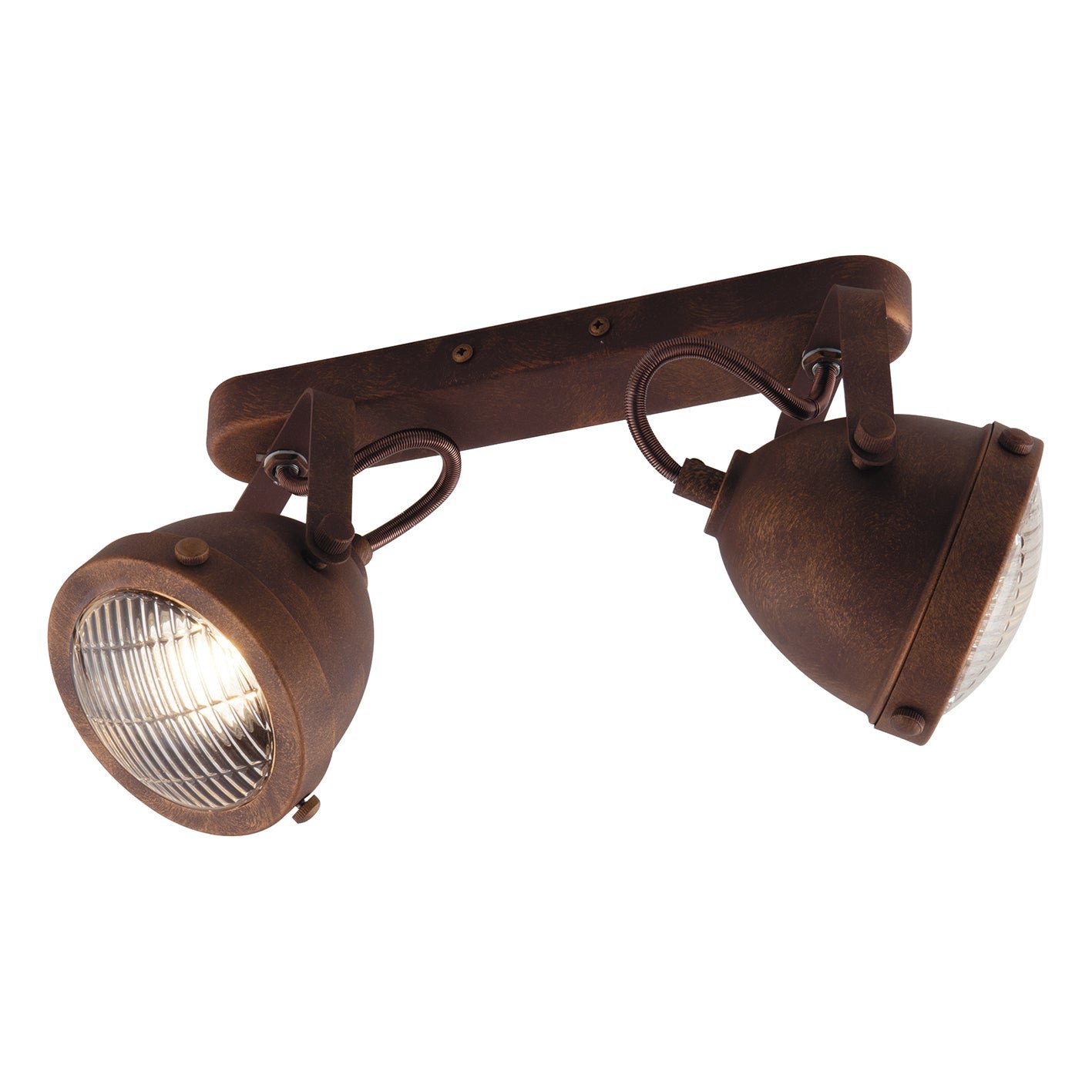 FAN I-HABANA-AP2 Nástěnné svítidlo Habana, rezavé, 2 x GU10, 35,8 x 22 x 16,3 cm - FANEUROPE