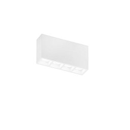 Obrázek pro produkt Stropní svítidlo Hapis obdélníkové, bílé, 4 x GU10 Mini, 21 x 5,5 x 11 cm - FANEUROPE