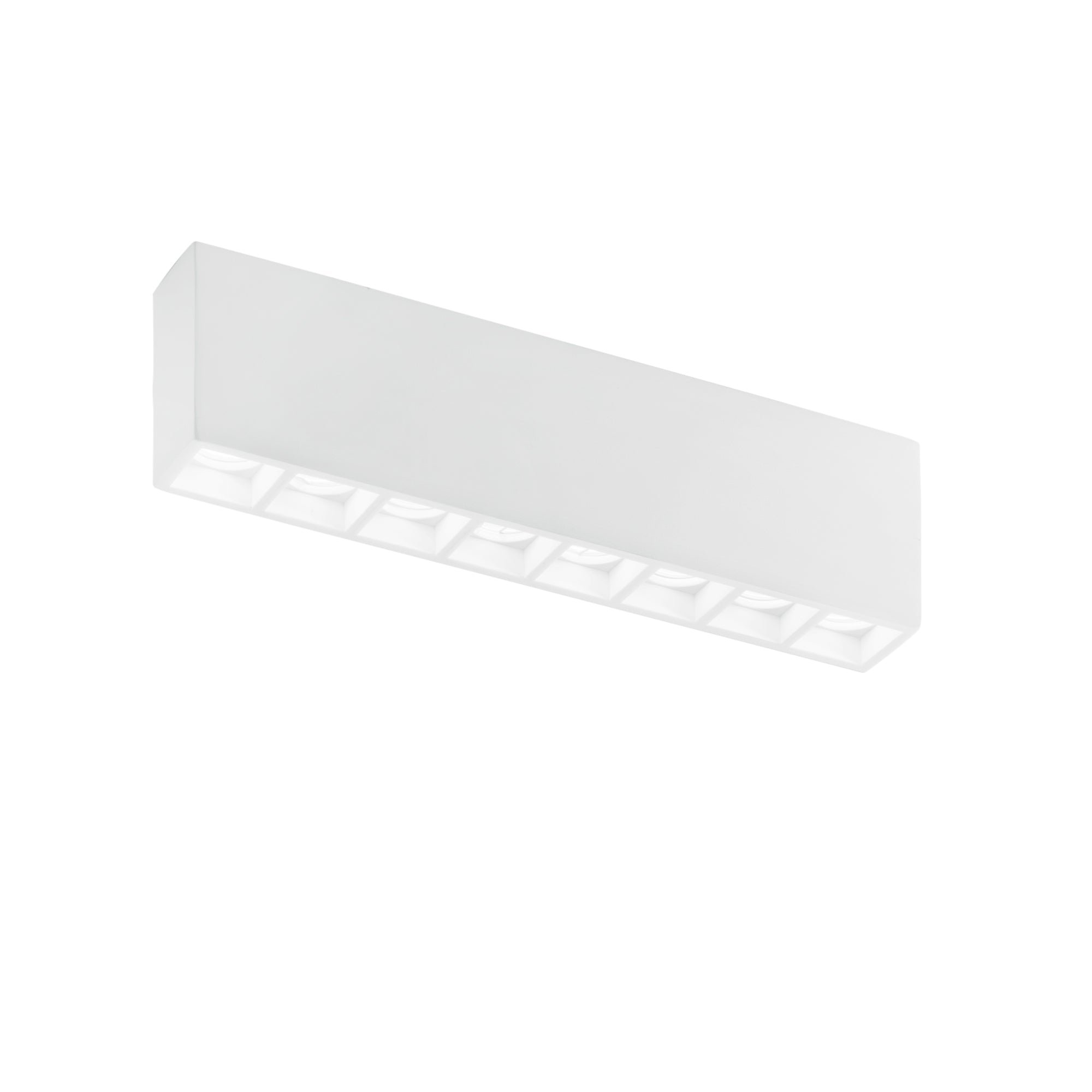 FAN I-HAPIS-RT8 Stropní svítidlo Hapis obdélníkové, bílé, 8 x GU10 Mini, 39 x 5,5 x 11 cm - FANEUROPE