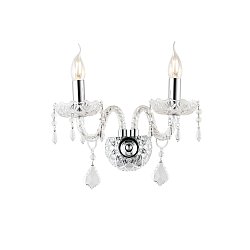 Obrázek pro produkt Nástěnné svítidlo Incanto, chromové, 2 x E14, 40 x 18 x 34 cm - FANEUROPE